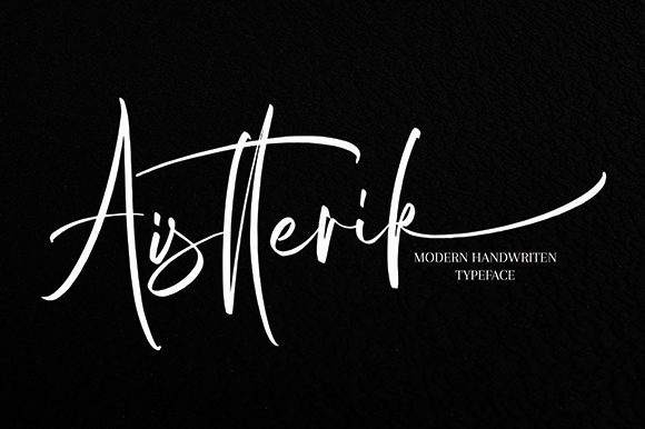Aistterik: A Stylish Script Font for Elegant Branding and Creative Projects