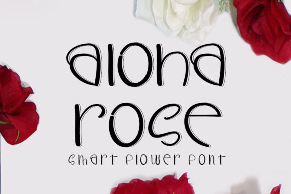 Aloha Rose Font: A Handwritten Typeface for Editorial Elegance