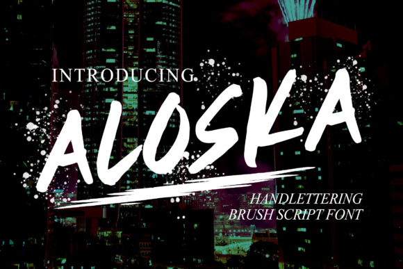 Aloska Font Review: A Handwritten Script for Creative Branding
