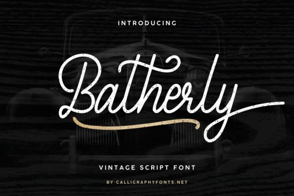 Batherly Font for Creative Makers