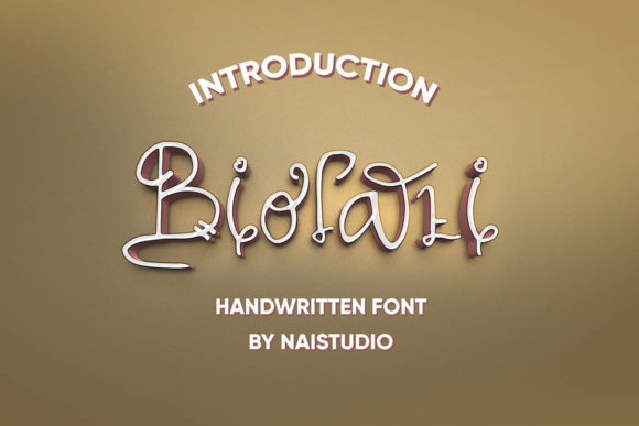 Biolati: A Sweet Handwritten Font for Creative Projects