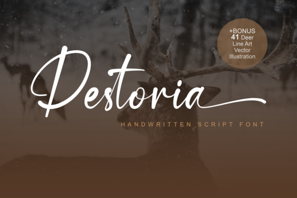 Destoria: A Handwritten Font for Elegant Design