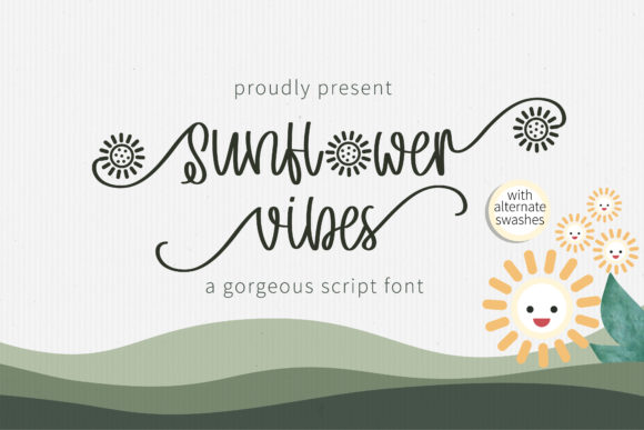 Enhance Your Editorial Design with Sunflower Vibes Font
