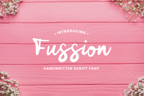 Fusion of Elegance: The Fussion Handwritten Font