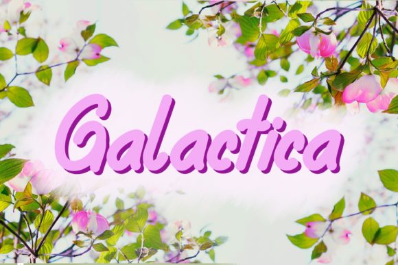 Galactica Font: Sweet Typography for Strong Campaigns
