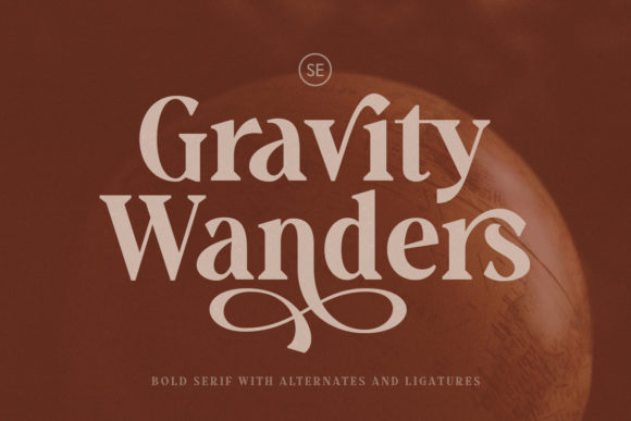 Gravity Wanders Font for Elegant Design
