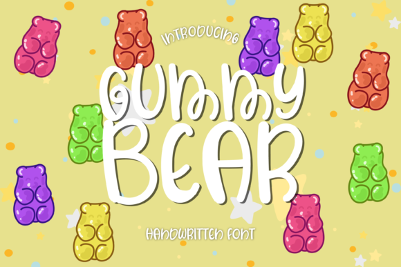 Gummy Bear Font: A Playful Handwritten Typeface for Creative Designers