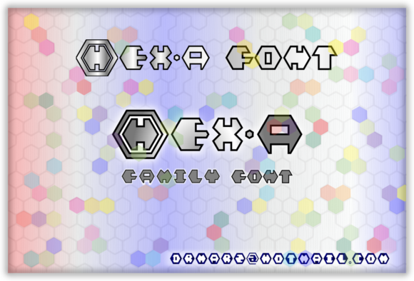Hex-a Font for Creative Branding and Design