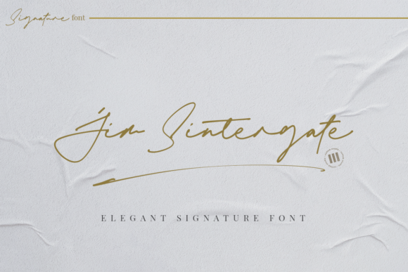 Jim Sintergate Font for Elegant Design