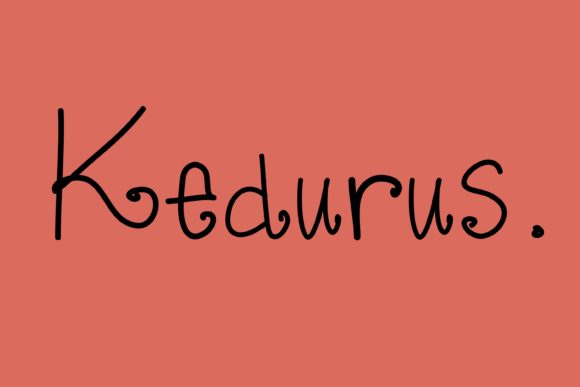 Kedurus: A Stylish Handwritten Font for Makers and Designers