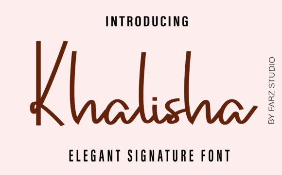 Khalisha Font: A Handwritten Typeface for Polished Branding