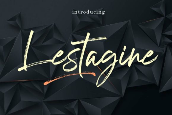Lestagine: A Handwritten Font for Elegant Design