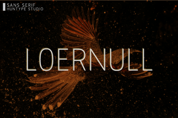 Loernull Font: A Tall, Thin Sans Serif for Makers and Shop Owners