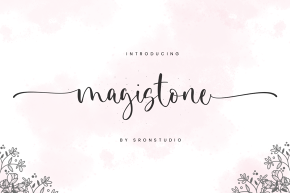 Magistone Font: A Script Handwritten Typeface for Creative Makers