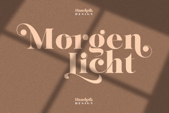 Morgen Licht: A Versatile Serif Typeface for Creative Branding