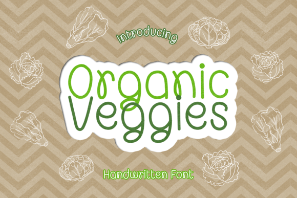 Organic Veggies Font for Joyful Editorial Design