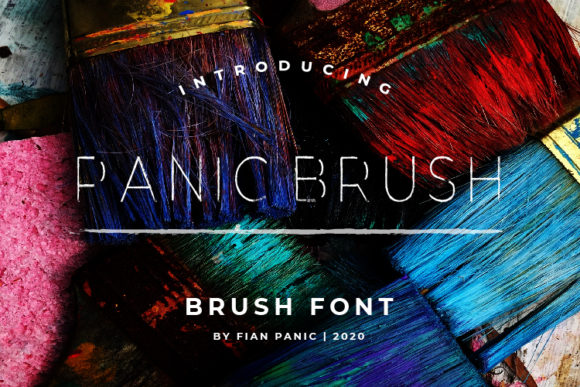 Panic Brush Font: A Modern Brush Style Typeface for Craft Creators