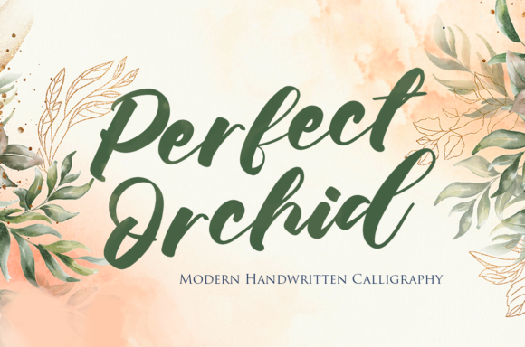 Perfect Orchid Font: A Classy Handwritten Typeface for Craft Creators