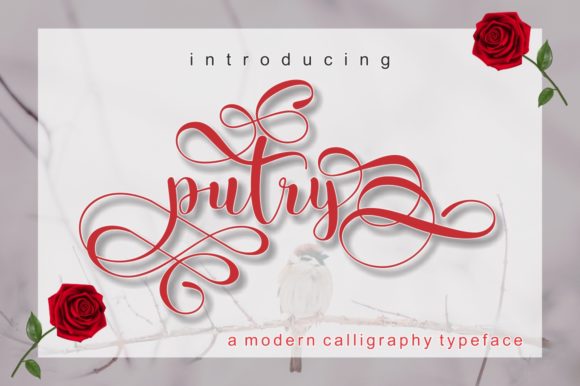 Putry Font: Add Elegance to Your Brand with a Romantic Script Typeface
