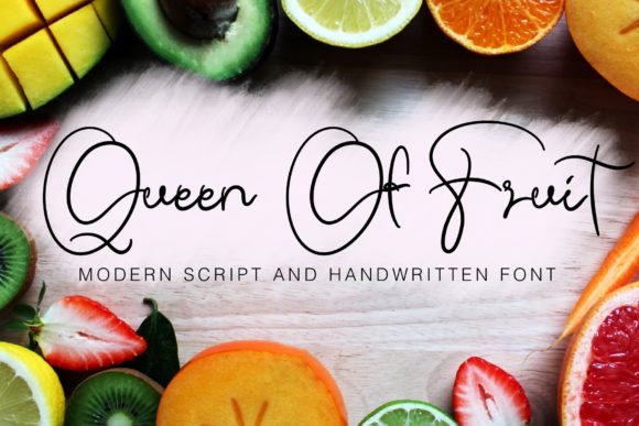 Queen of Fruit: A Handwritten Typeface for Modern Web Design