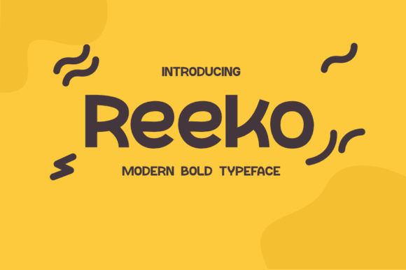 Reeko Font for Creative Makers and Product Designers