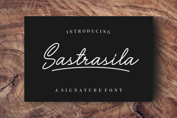 Sastrasila: A Script Font for Elegant Web Design and Branding