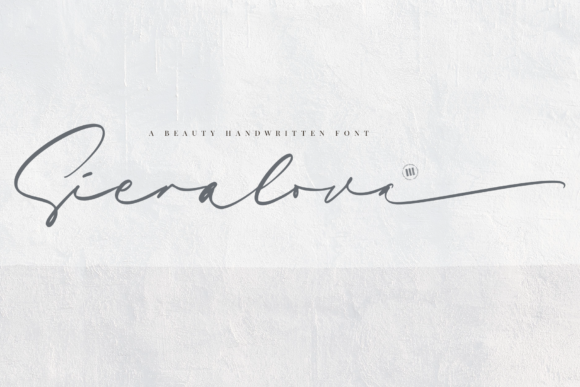 Sieralova Font: A Handwritten Typeface That Elevates Brand Design