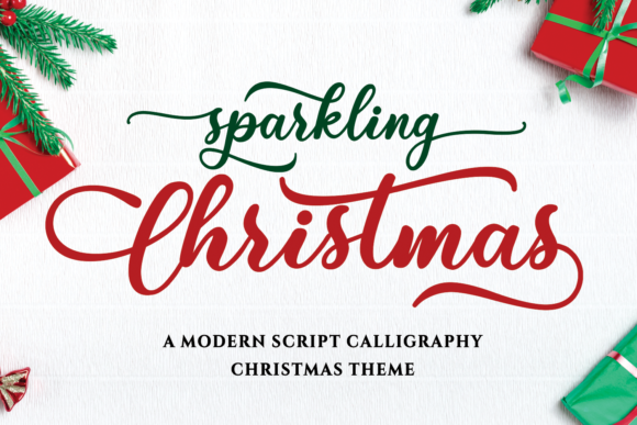 Sparkling Christmas Font: Timeless Script for Holiday and Romantic Designs