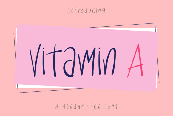 Vitamin a: A Script Font for Editorial Elegance